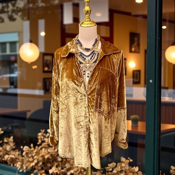 We the Free Night Sky Velvet Tunic - Picture 2 of 15